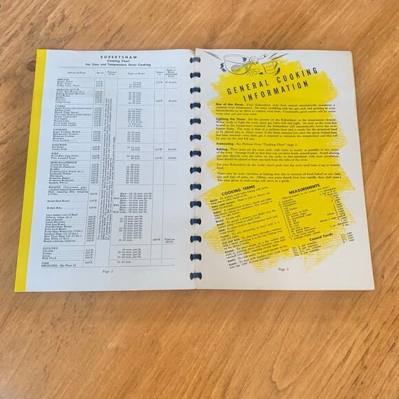 Robertshaw Cook Book 1946 Paperback Oven Cooking Robertshaw Thermostat Co Vtg - Picture 11 of 16